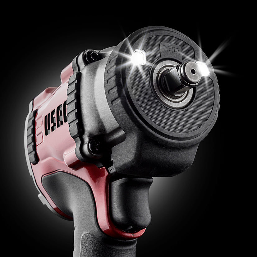 Pneumatic impact wrench - 943 PC1 1/2 - Magnesium impact wrench with LED - TOP OF THE RANGE - Usag - U09430001 Pneumatic impact wrench - 943 PC1 1/2 - Magnesium impact wrench with LED - TOP OF THE RANGE - Usag - U09430001